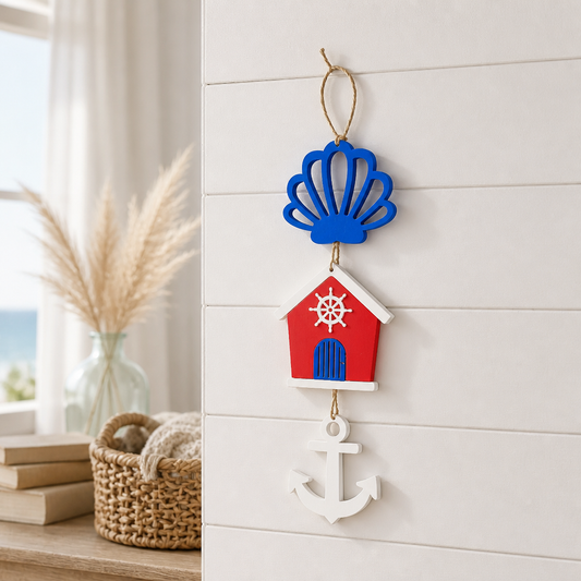 Coastal Beach House Wall Hanging