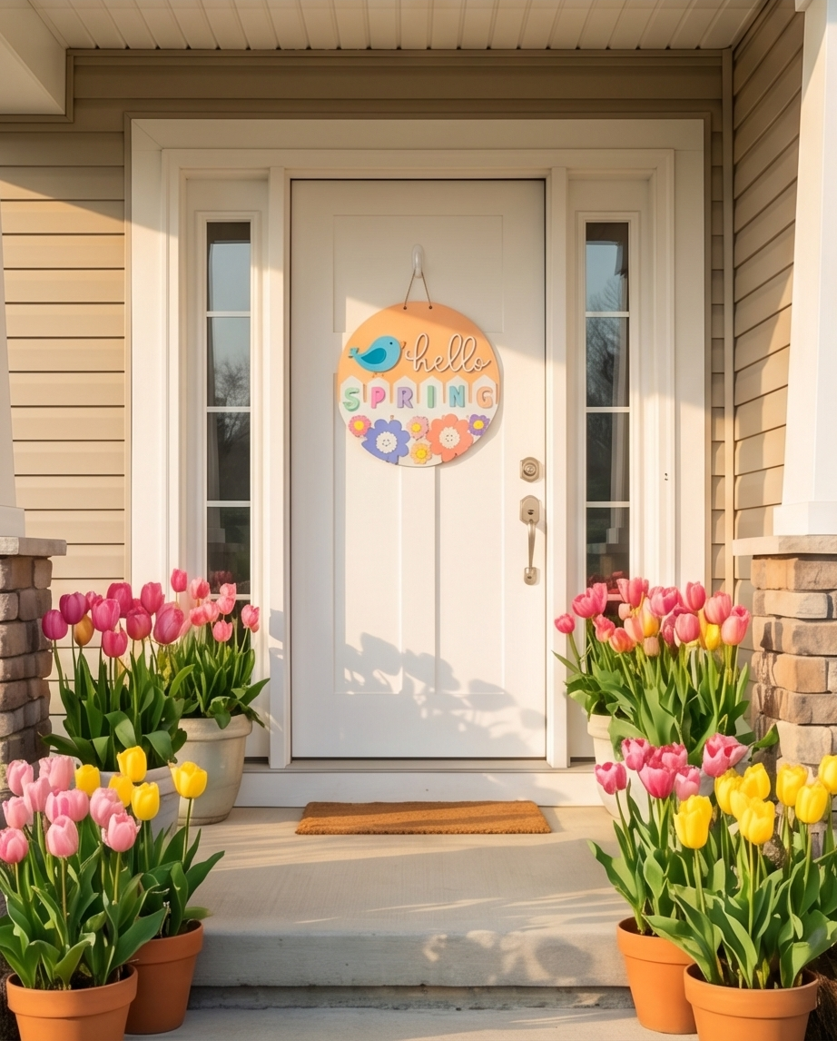 Bloom & Bird Spring Door Hanger