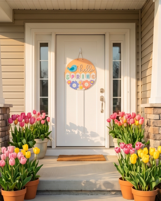 Bloom & Bird Spring Door Hanger