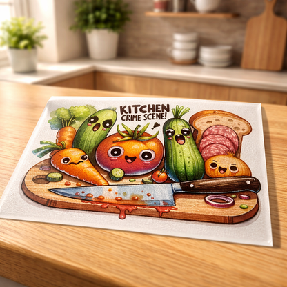 Kitchen Crime Scene Cutting Board