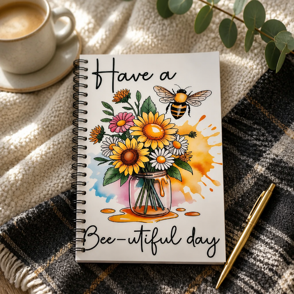 Have a Bee-utiful Day" Spiral Notebook
