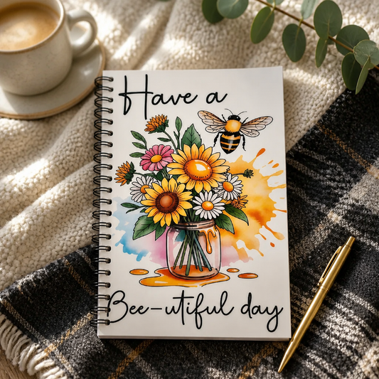 Have a Bee-utiful Day" Spiral Notebook