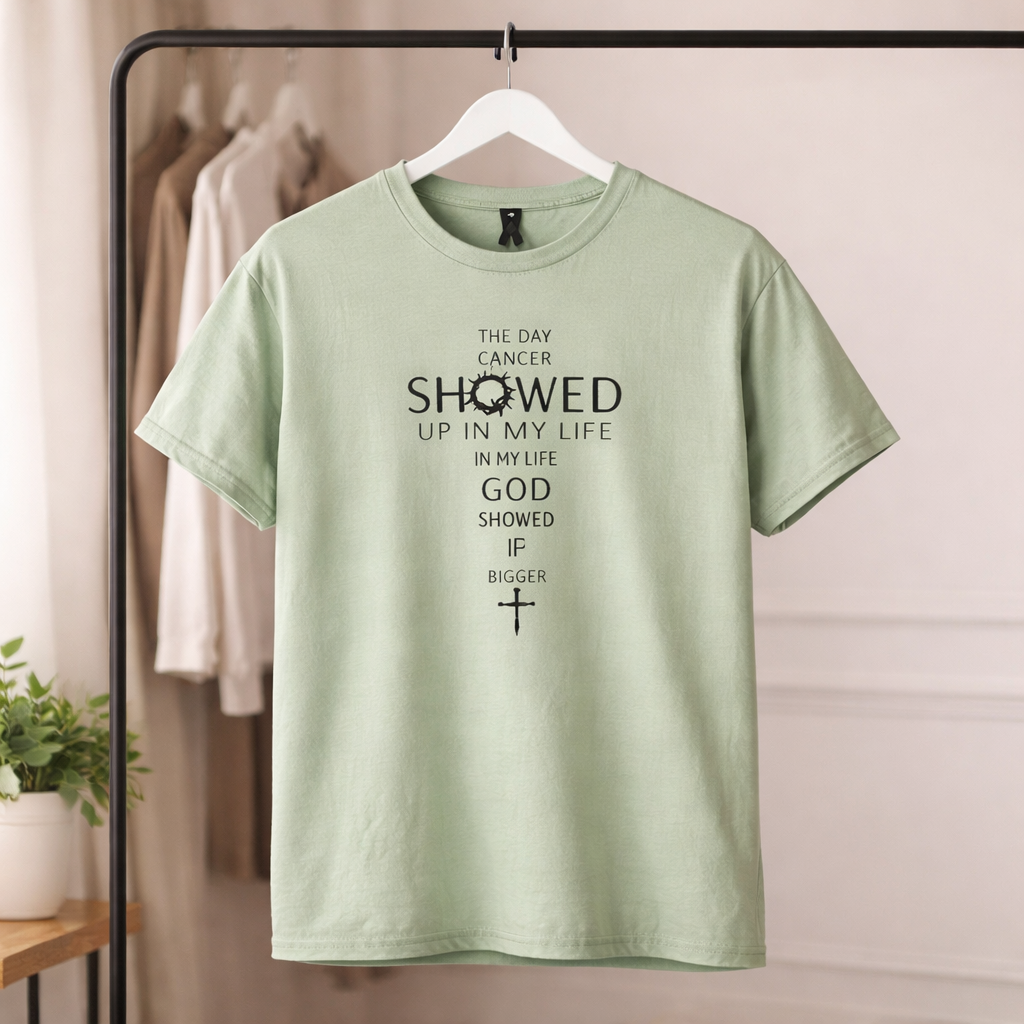 God Showed Up Stronger Tee