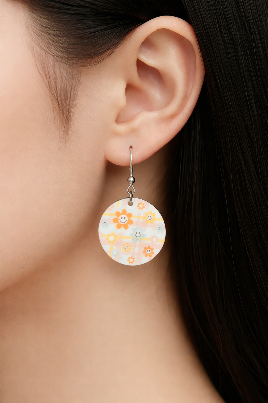 Happy Flower Retro Earrings